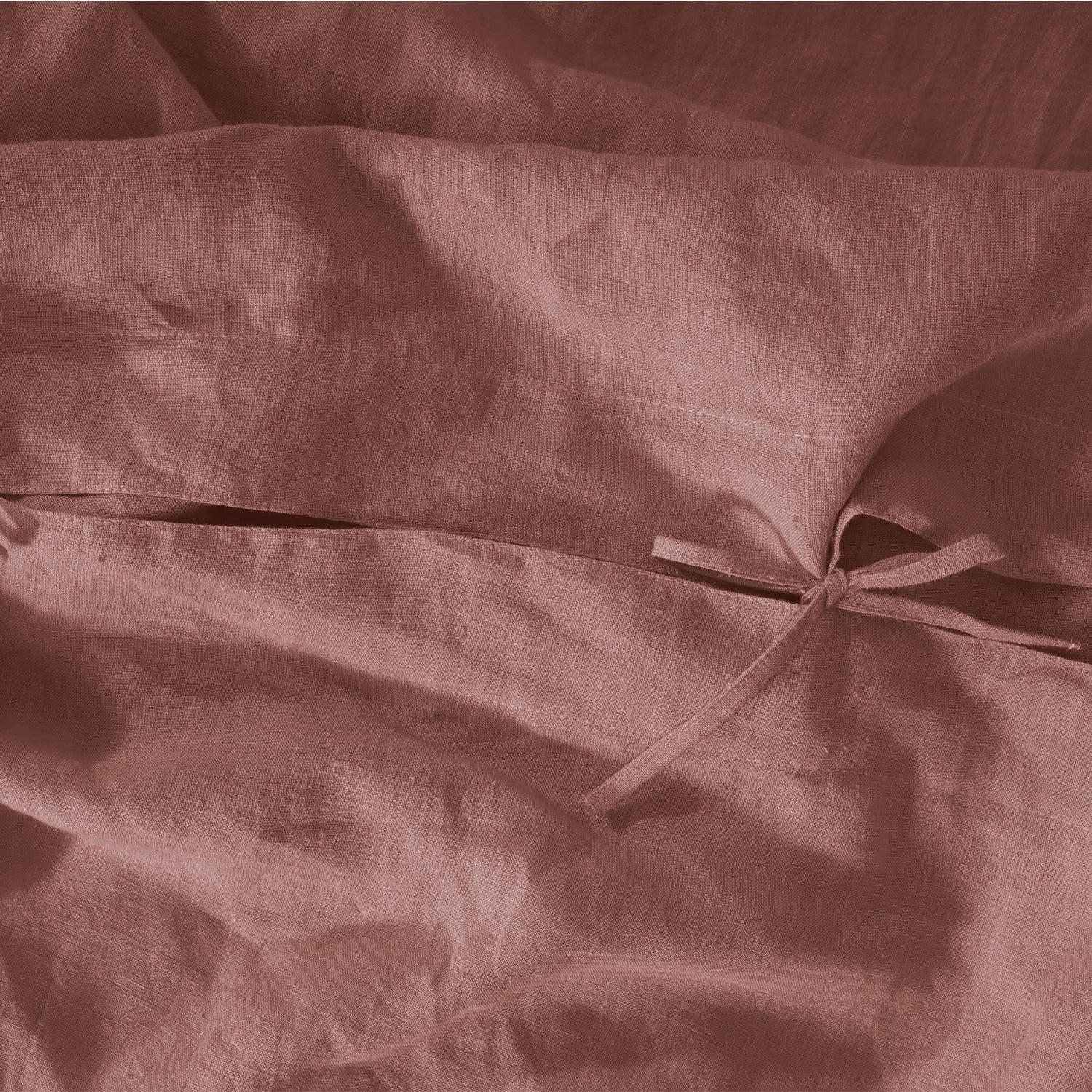 Woodrose Linen Duvet Cover - 100% French Flax Linen - Bistara Linen Co.