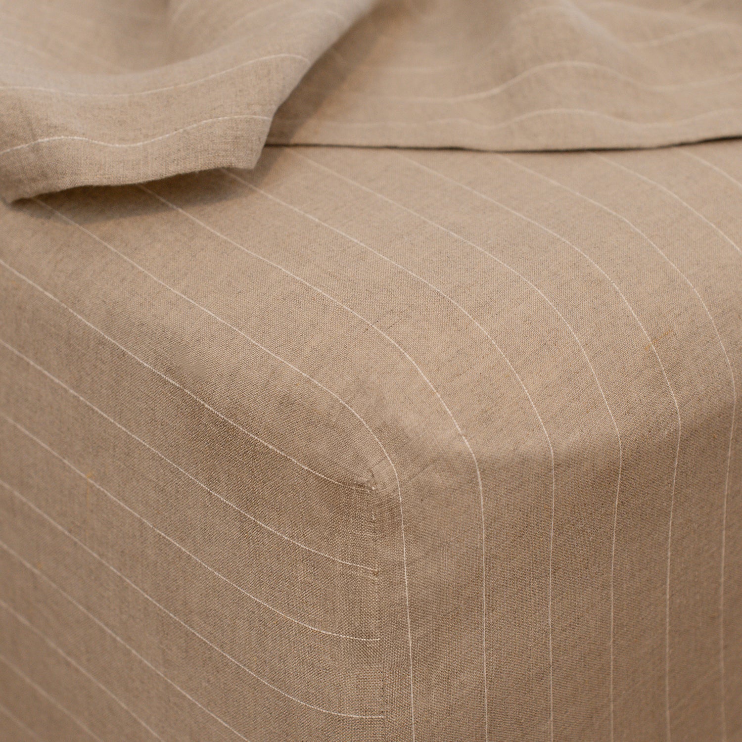 Linen Fitted Sheets striped