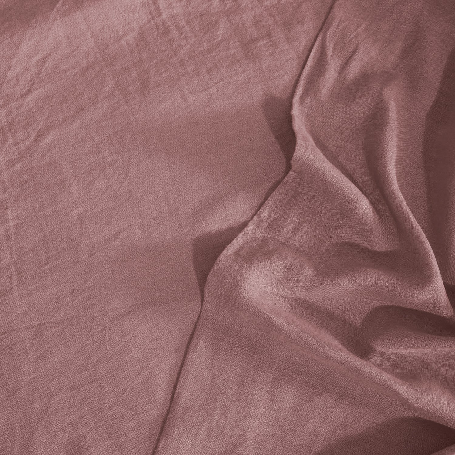 Woodrose Linen Flat Sheet - 100% French Flax Linen - Bistara Linen Co.