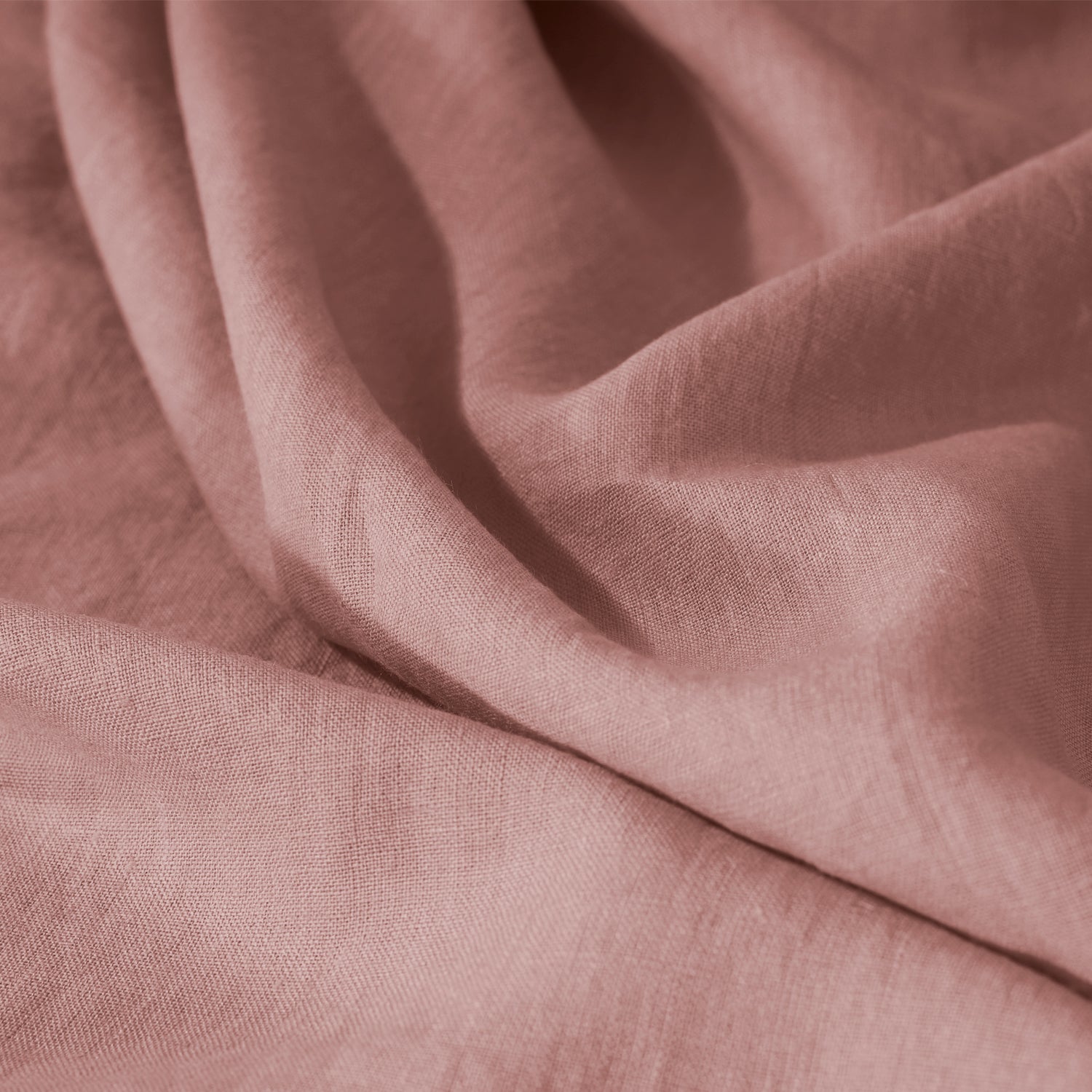 Woodrose Linen Flat Sheet - 100% French Flax Linen - Bistara Linen Co.