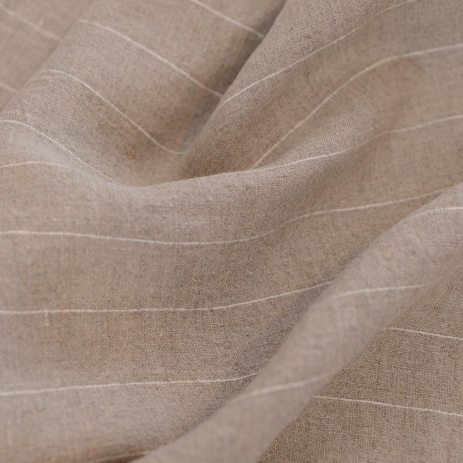 Natural Stripe - 100% French Flax Linen Pillowcases - Bistara Linen Co.