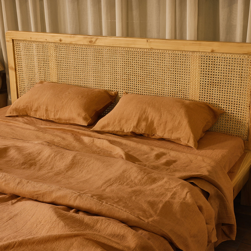 Standard Iced-coffee - 100% French Flax Linen Pillowcases