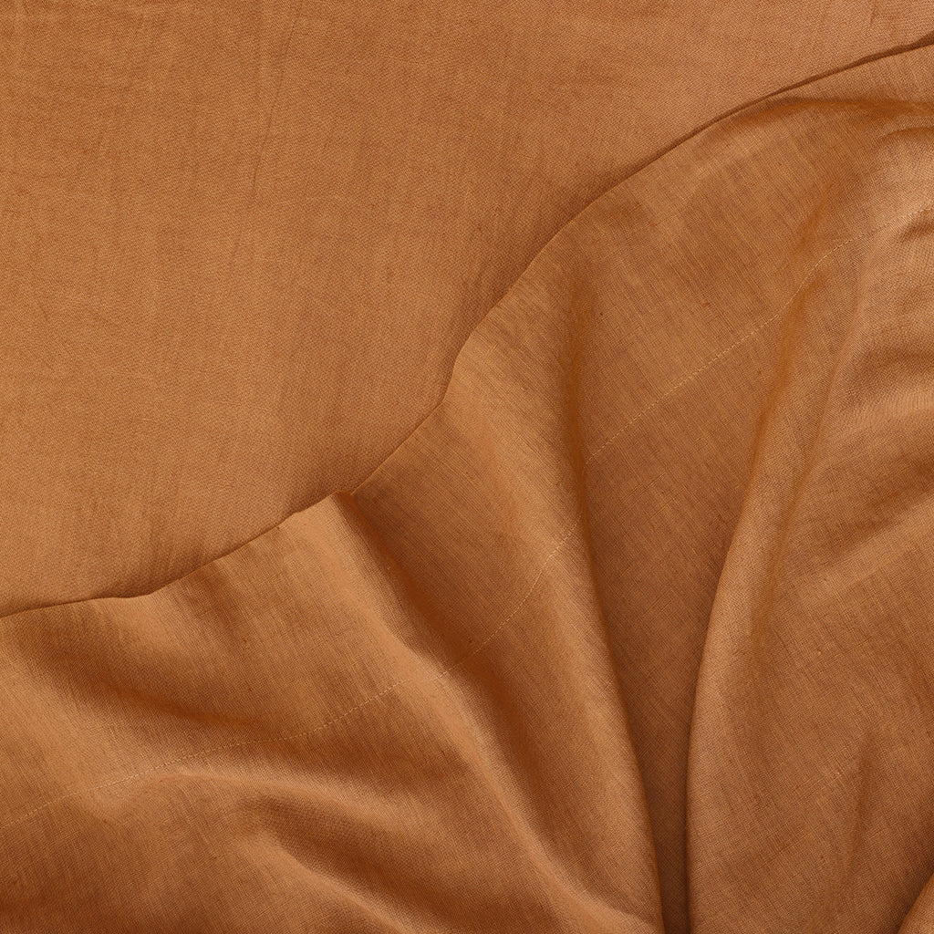 Iced Coffee Linen Flat Sheet - 100% French Flax Linen