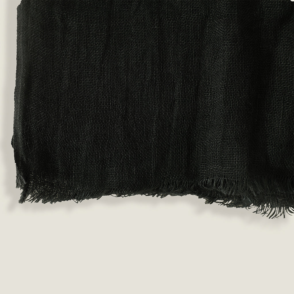 100x180cm Charcoal Linen Scarf