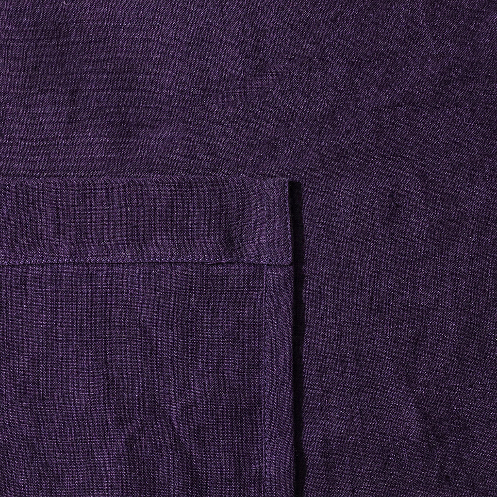 Deep Purple - 100% French Flax Linen Tablecloth
