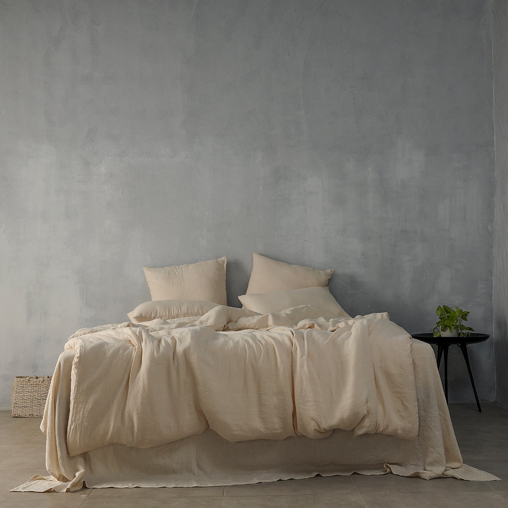Buy Natural 100% French Flax Linen Duvet Set Online in Australia ...