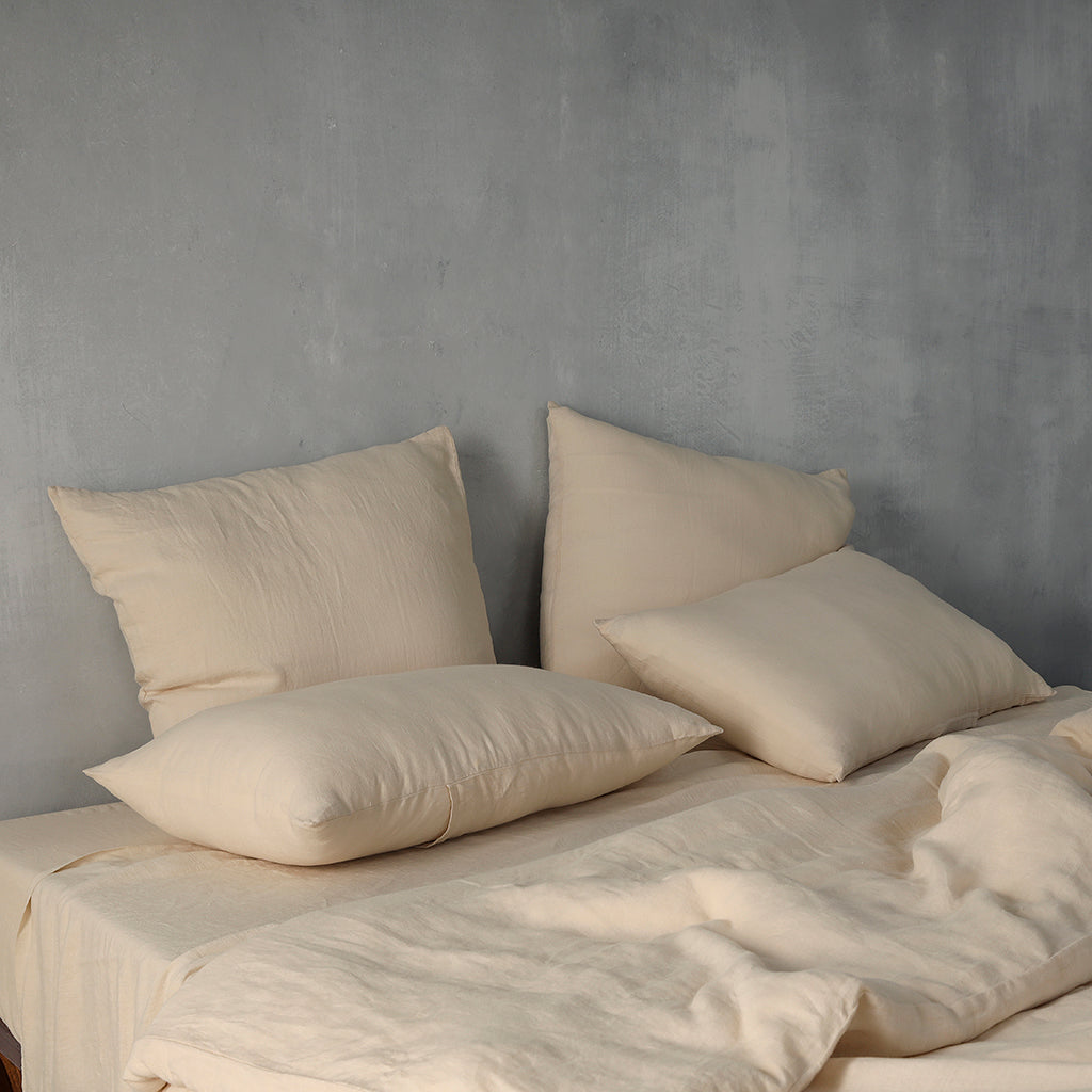 Standard Natural - 100% French Flax Linen Pillowcases