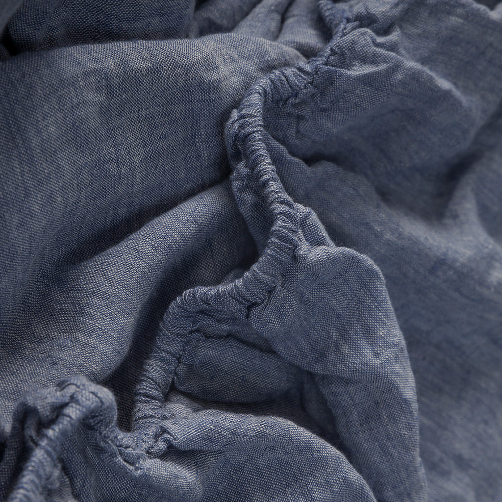 Chambray Linen Sheet Set - 100% French Flax Linen Sheet Set