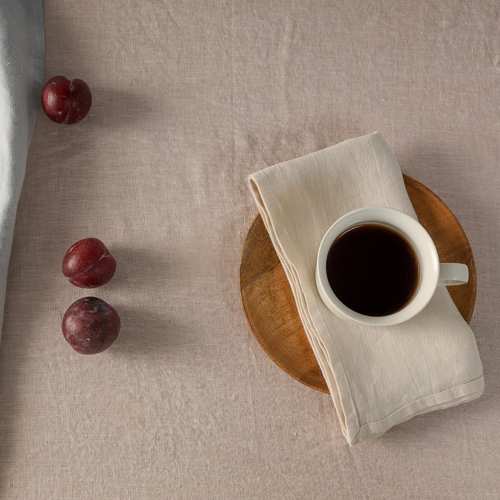 50cm x 50cm Natural - 100% French Flax Linen Napkins