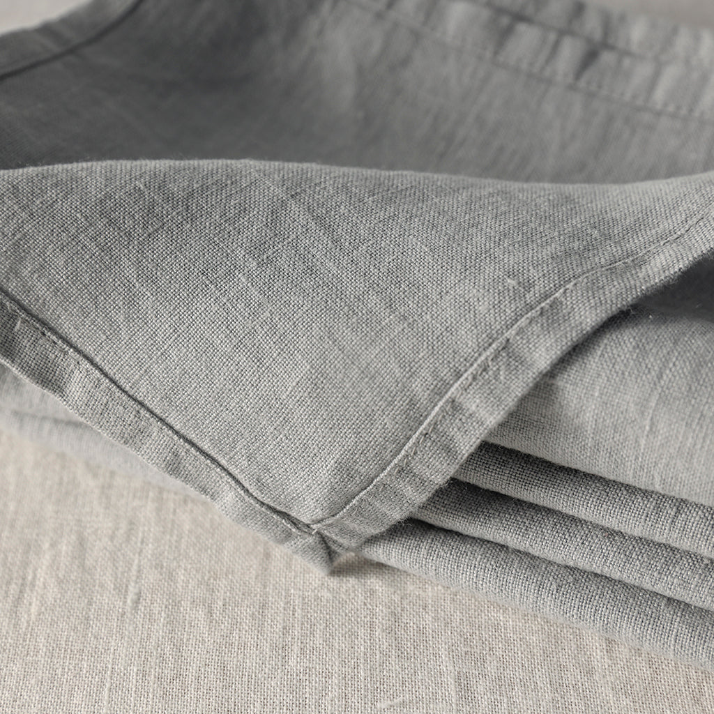 50cm x 50cm Charcoal - 100% French Flax Linen Napkins