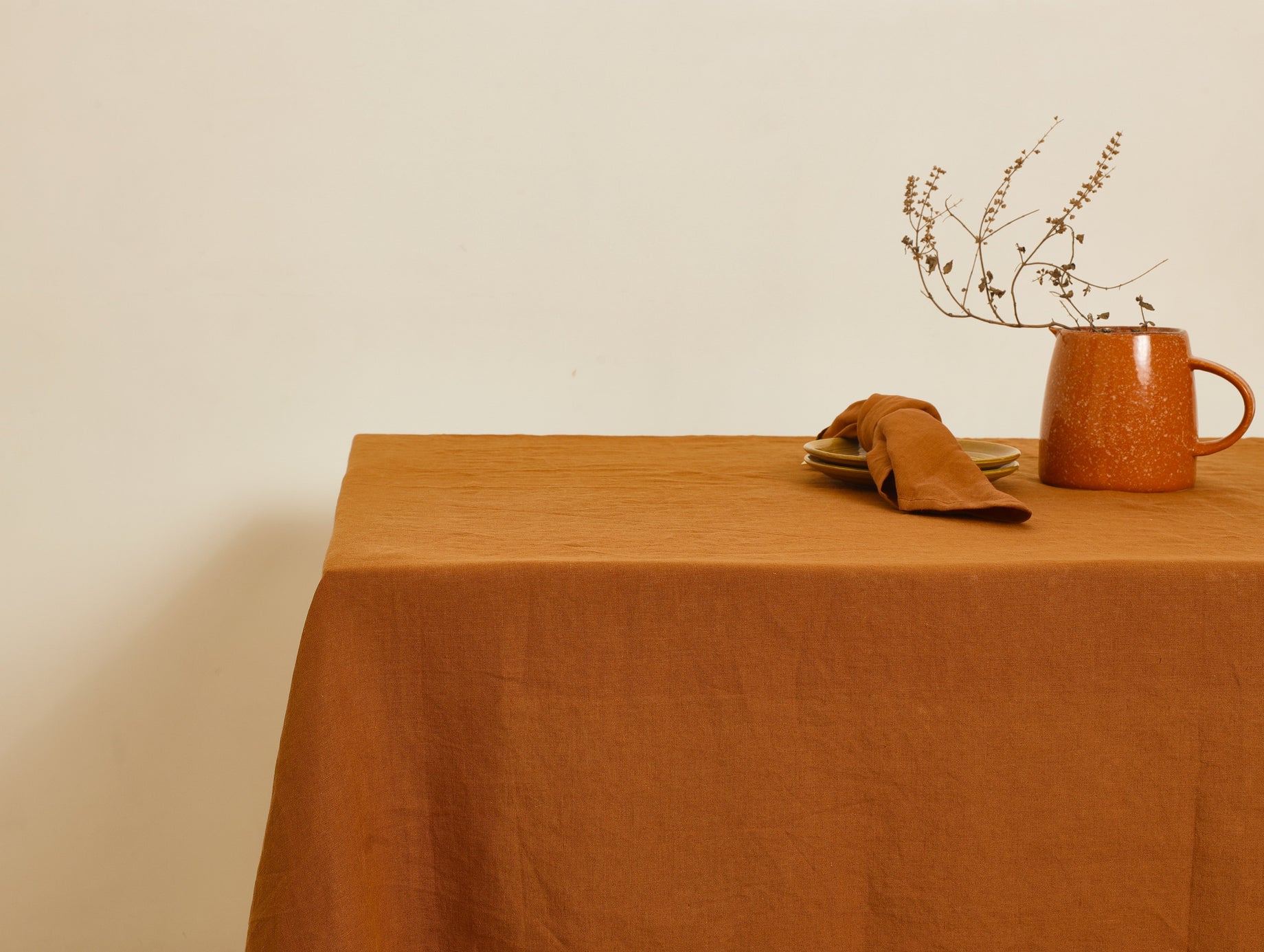 50 cm x 50cm Cinnamon - 100% French Flax Linen Napkins