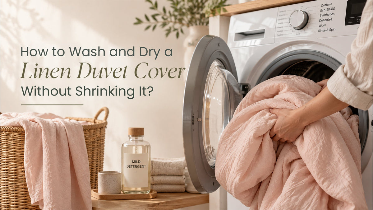 How to Wash and Dry a Linen Duvet Cover Without Shrinking It