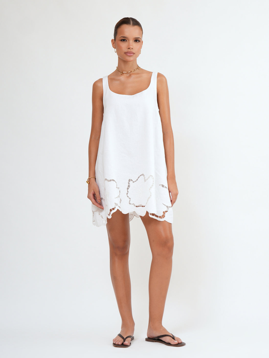 NIHA MINI DRESS - Bistara Linen Co.