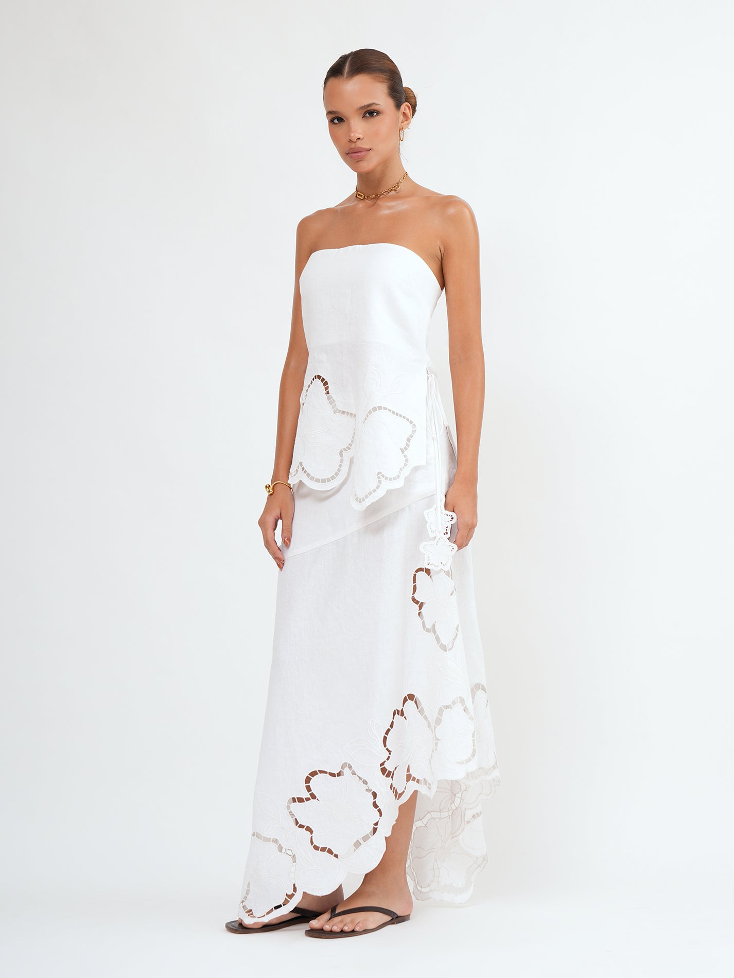 LAVANYA MIDI SKIRT - Bistara Linen Co.