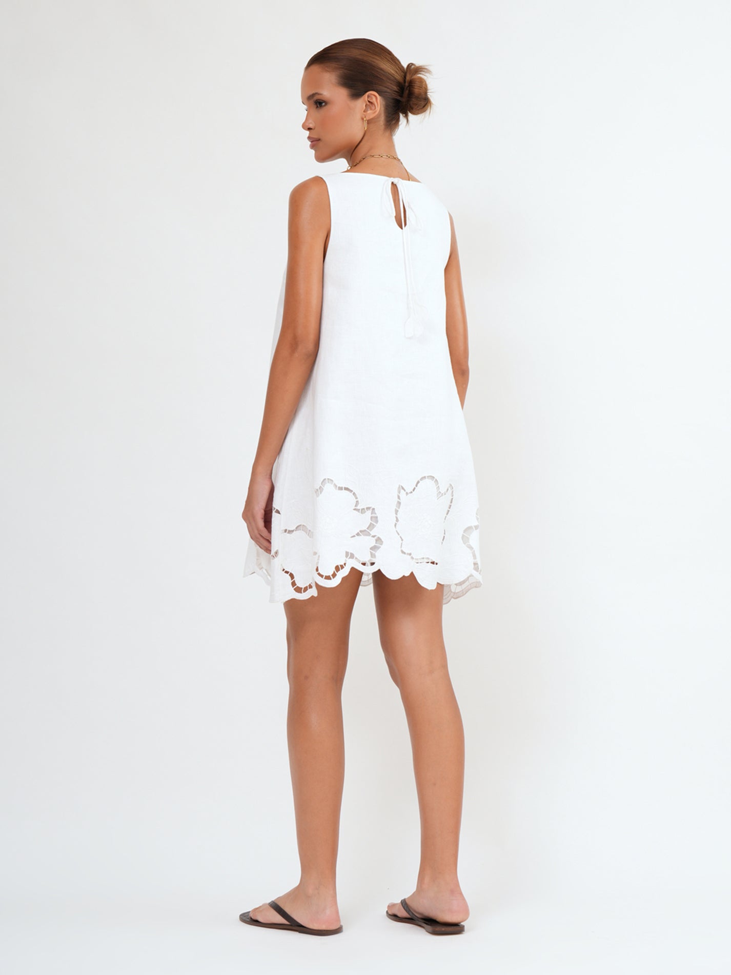 NIHA MINI DRESS - Bistara Linen Co.