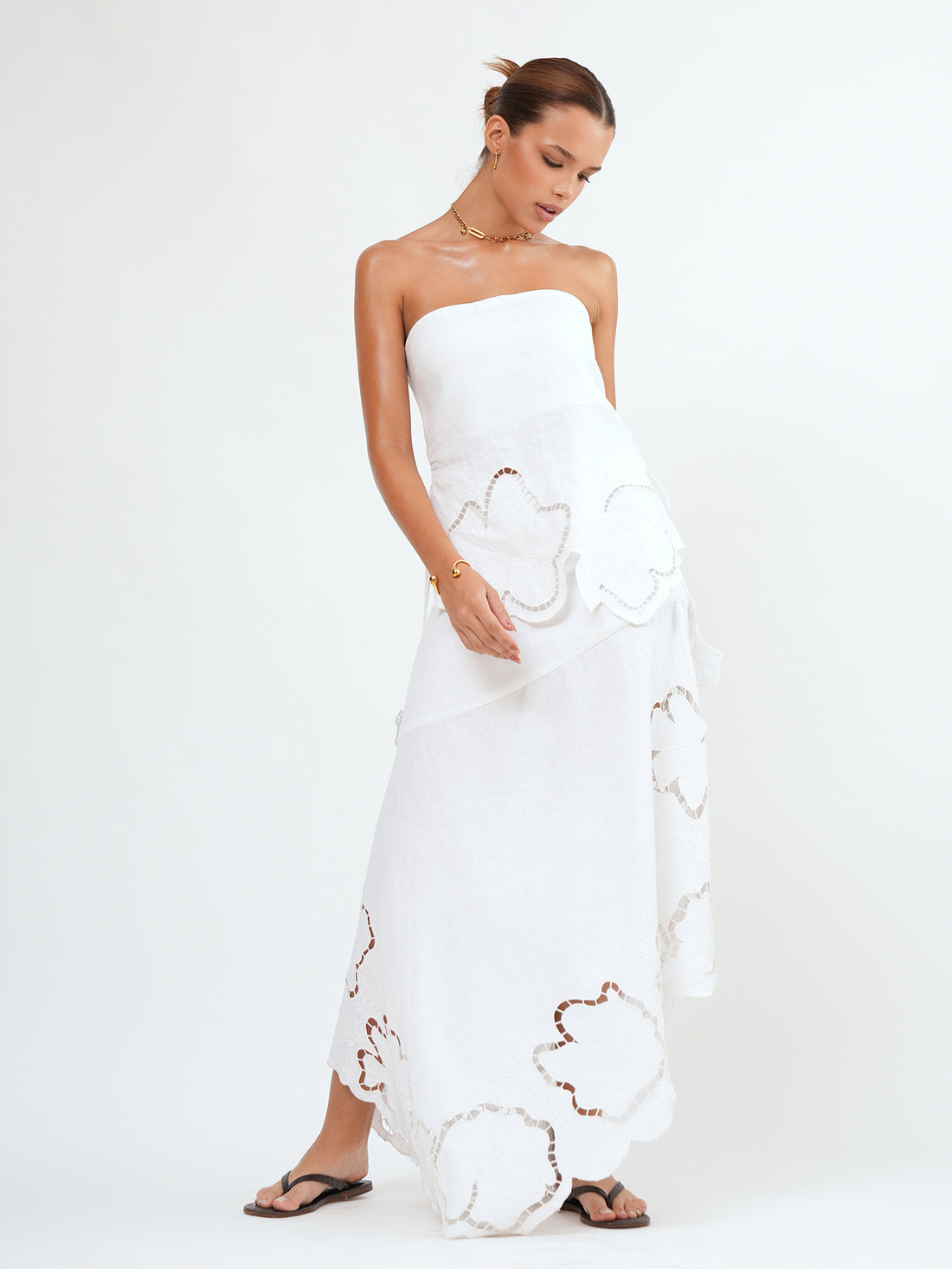 LAVANYA MIDI SKIRT - Bistara Linen Co.