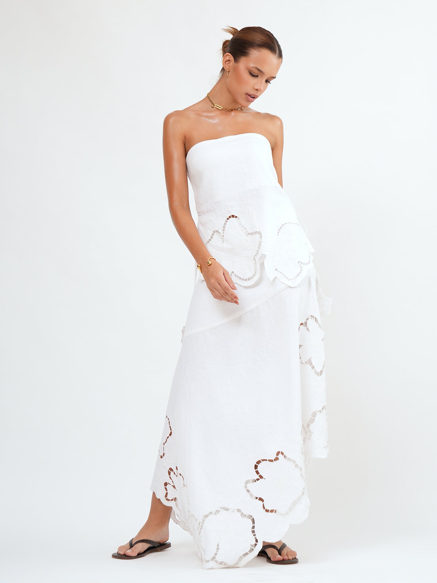 LAVANYA MIDI SKIRT - Bistara Linen Co.