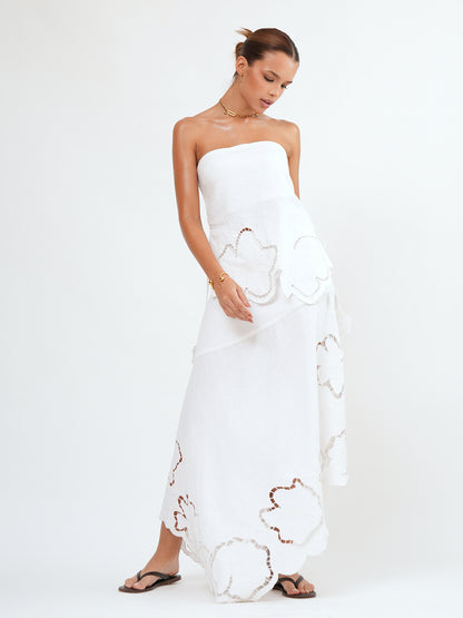 LAVANYA MIDI SKIRT - Bistara Linen Co.