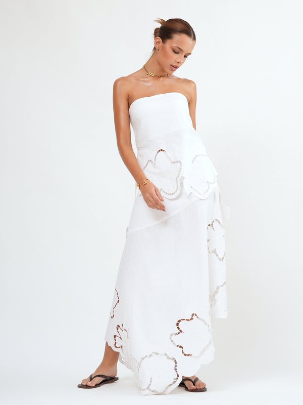 LAVANYA MIDI SKIRT - Bistara Linen Co.