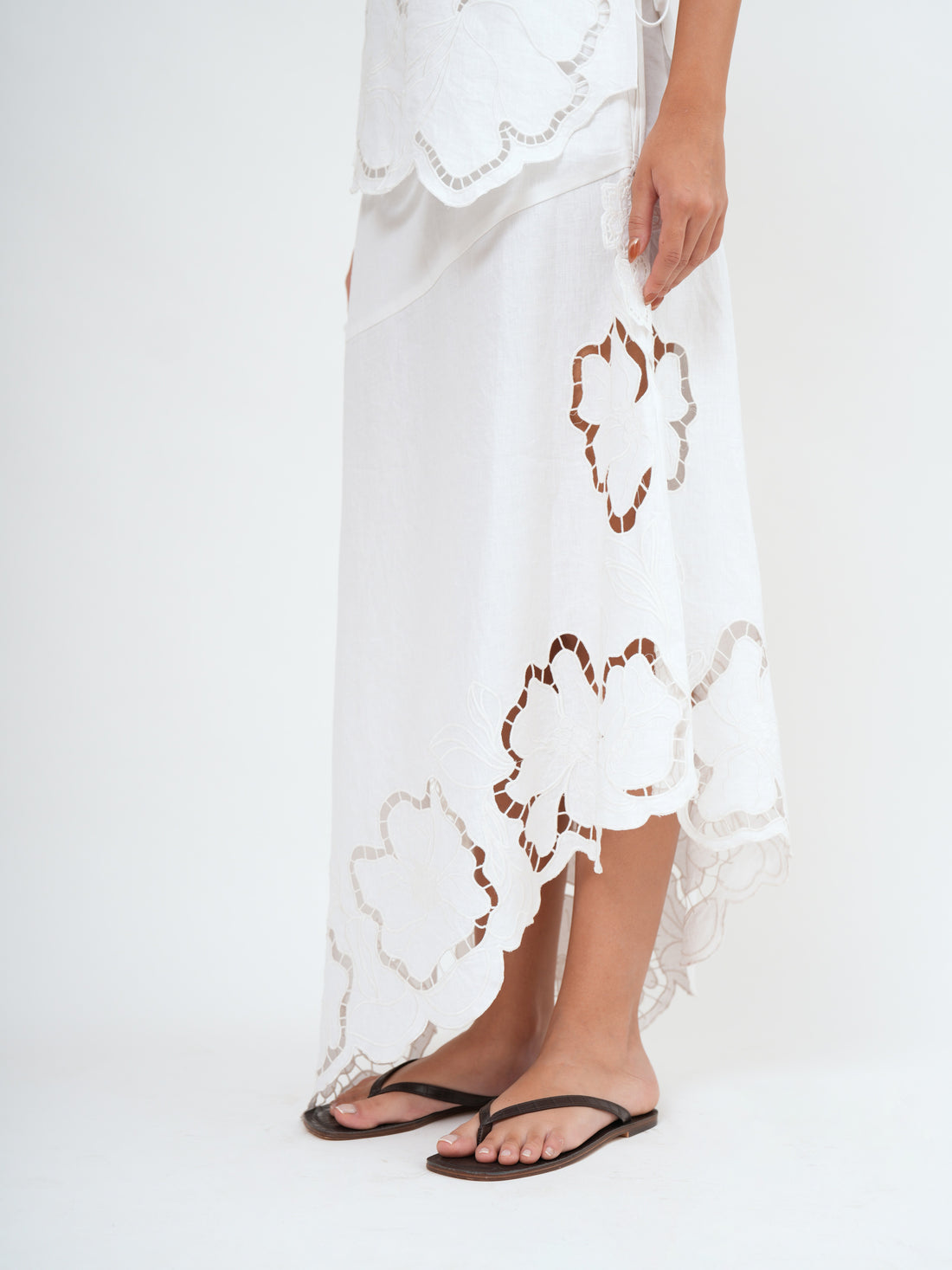 LAVANYA MIDI SKIRT - Bistara Linen Co.