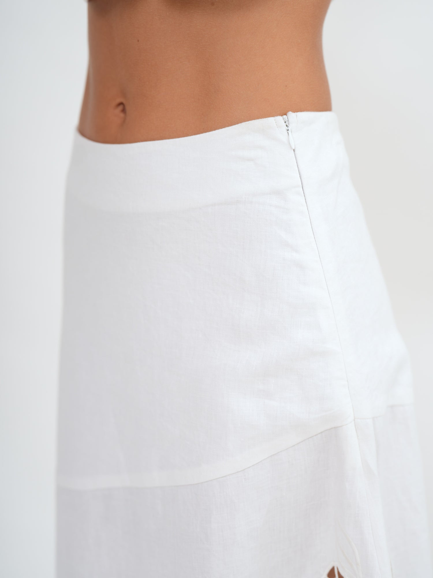 LAVANYA MIDI SKIRT - Bistara Linen Co.