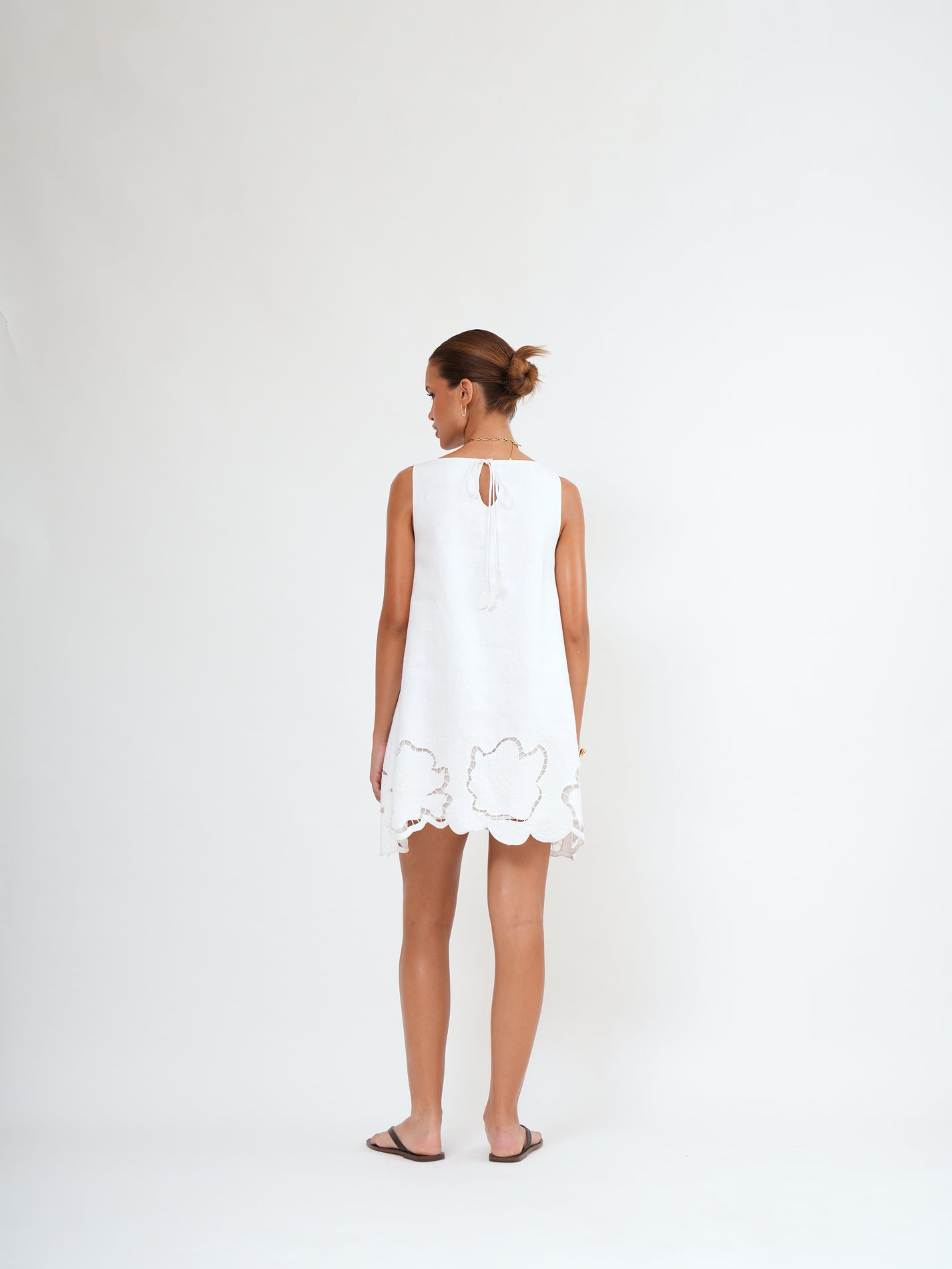 NIHA MINI DRESS - Bistara Linen Co.