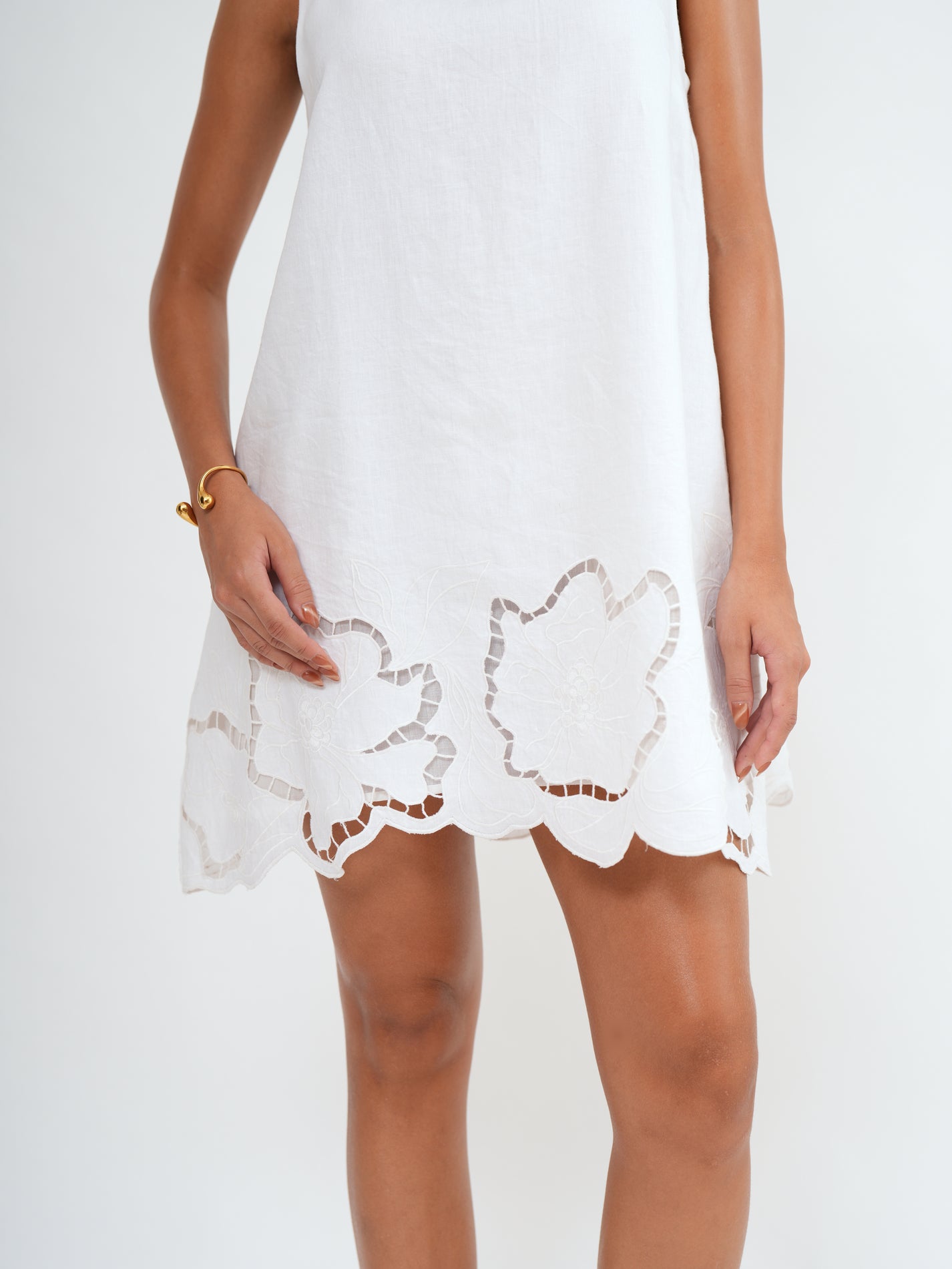 NIHA MINI DRESS - Bistara Linen Co.