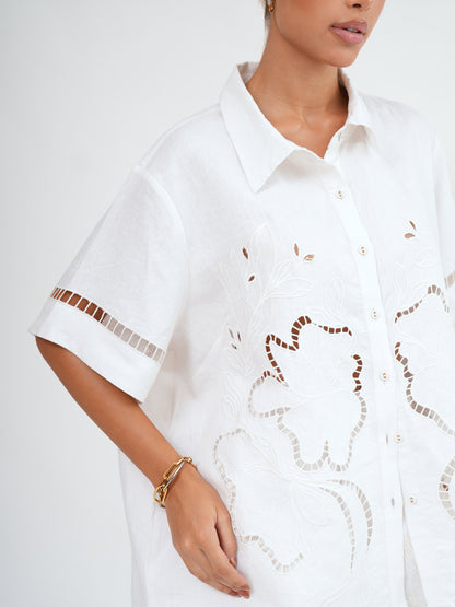 MALLORCA SS SHIRT - Bistara Linen Co.