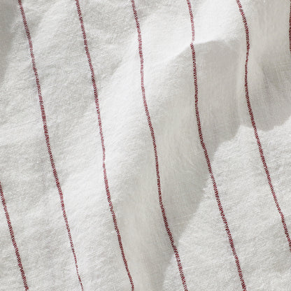 60cm x 60cm Rose Stripe Linen Euros - 100% French Flax Linen