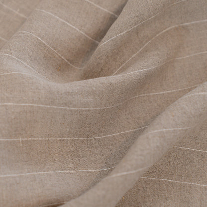 Natural Stripe Linen Euros - 100% French Flax Linen