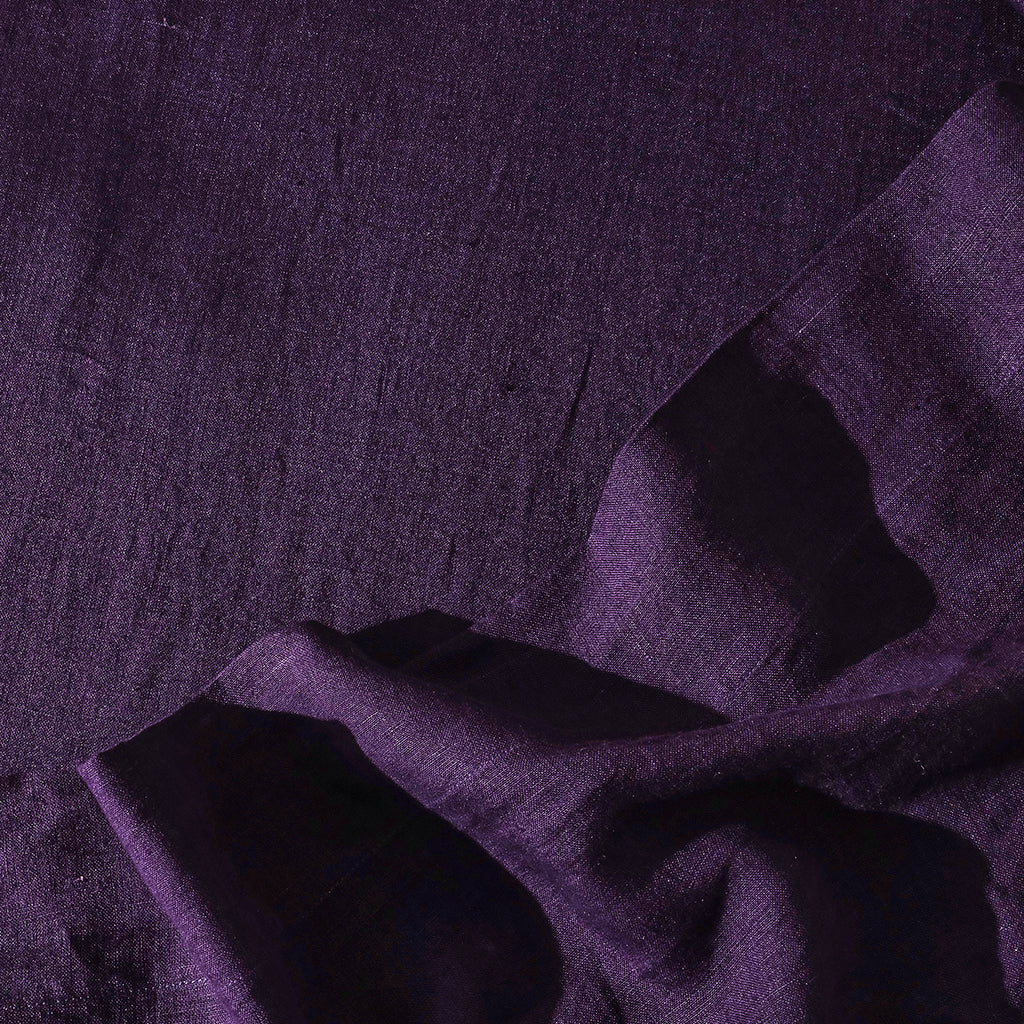 Deep Purple Linen Flat Sheet - 100% French Flax Linen