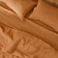 Iced Coffee 100% French Flax Linen Flat Sheet