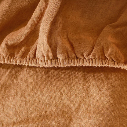 Iced Coffee Linen Sheet Set - 100% French Flax Linen