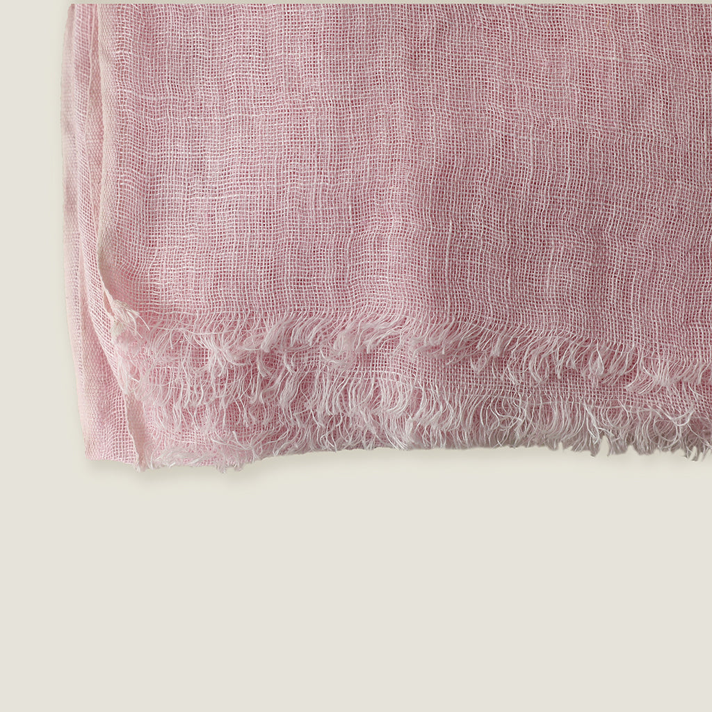 100x180cm Pink Lady Linen Scarf