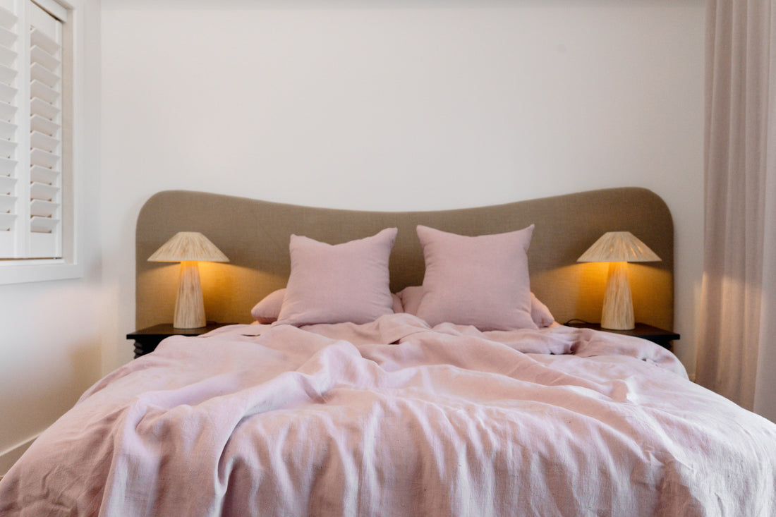 Woodrose Linen Duvet Cover - 100% French Flax Linen