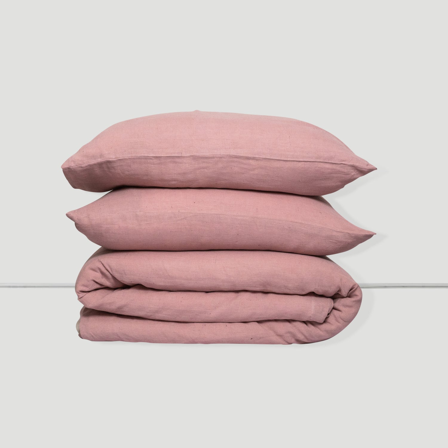 Woodrose Linen Duvet Set - 100% French Flax Linen