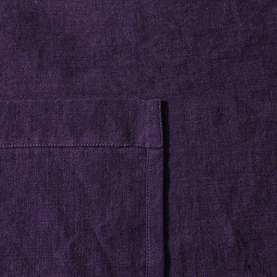Deep Purple - 100% French Flax Linen Tablecloth