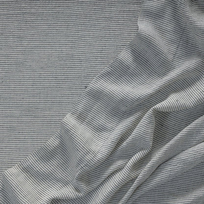 Pinstripe 100% French Flax Linen Flat Sheet