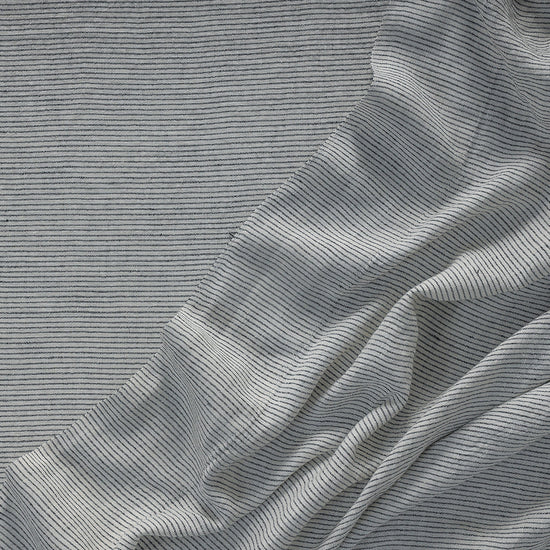 Pinstripe Linen Flat Sheet - 100% French Flax Linen
