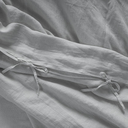 Grey Linen Duvet Cover - 100% French Flax Linen