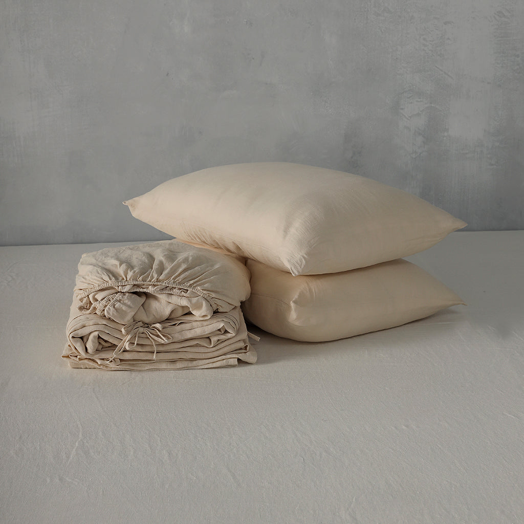 Natural Linen Sheet Set - 100% French Flax Linen