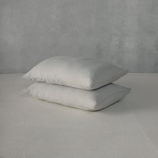 Standard Grey - 100% French Flax Linen Pillowcases