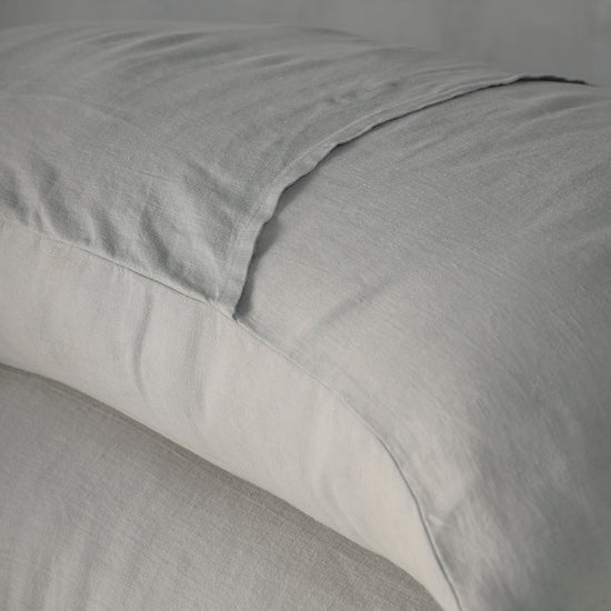 Standard Grey - 100% French Flax Linen Pillowcases