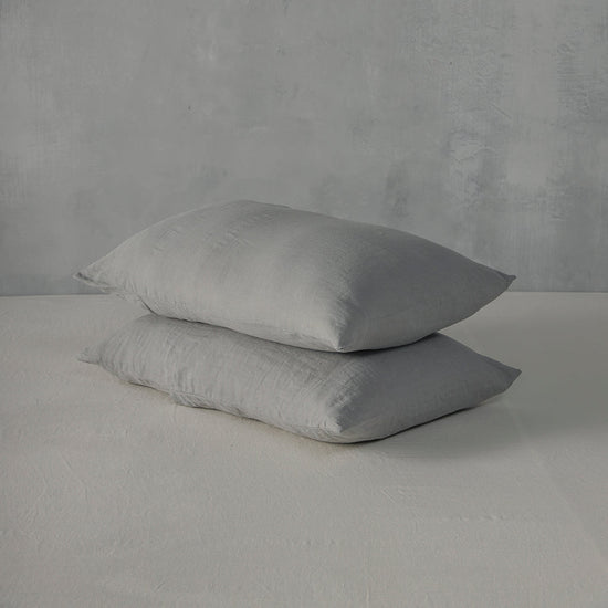 Standard Charcoal - 100% French Flax Linen Pillowcases