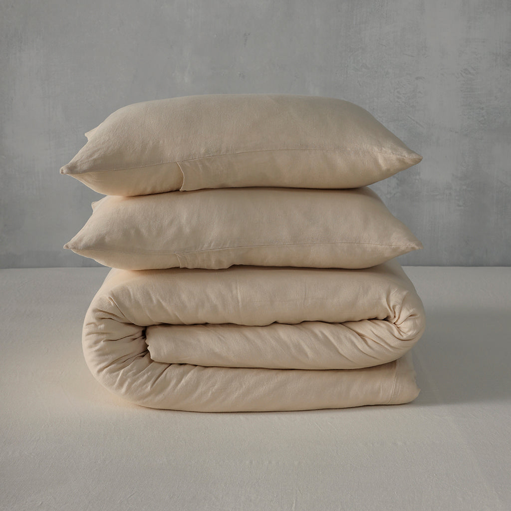 Natural Linen Duvet Set - 100% French Flax Linen