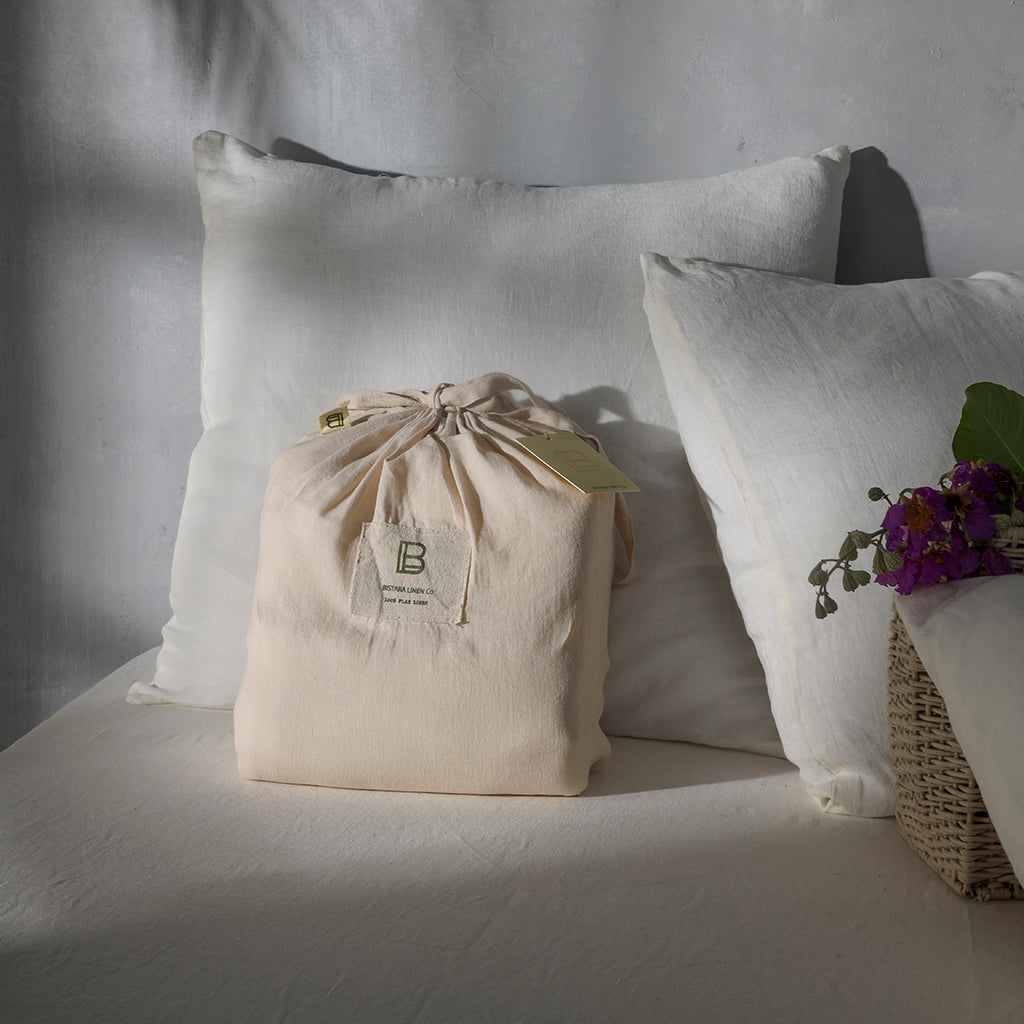 Natural Linen Duvet Set - 100% French Flax Linen