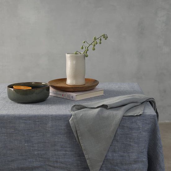 Chambray - 100% French Flax Linen Tablecloth