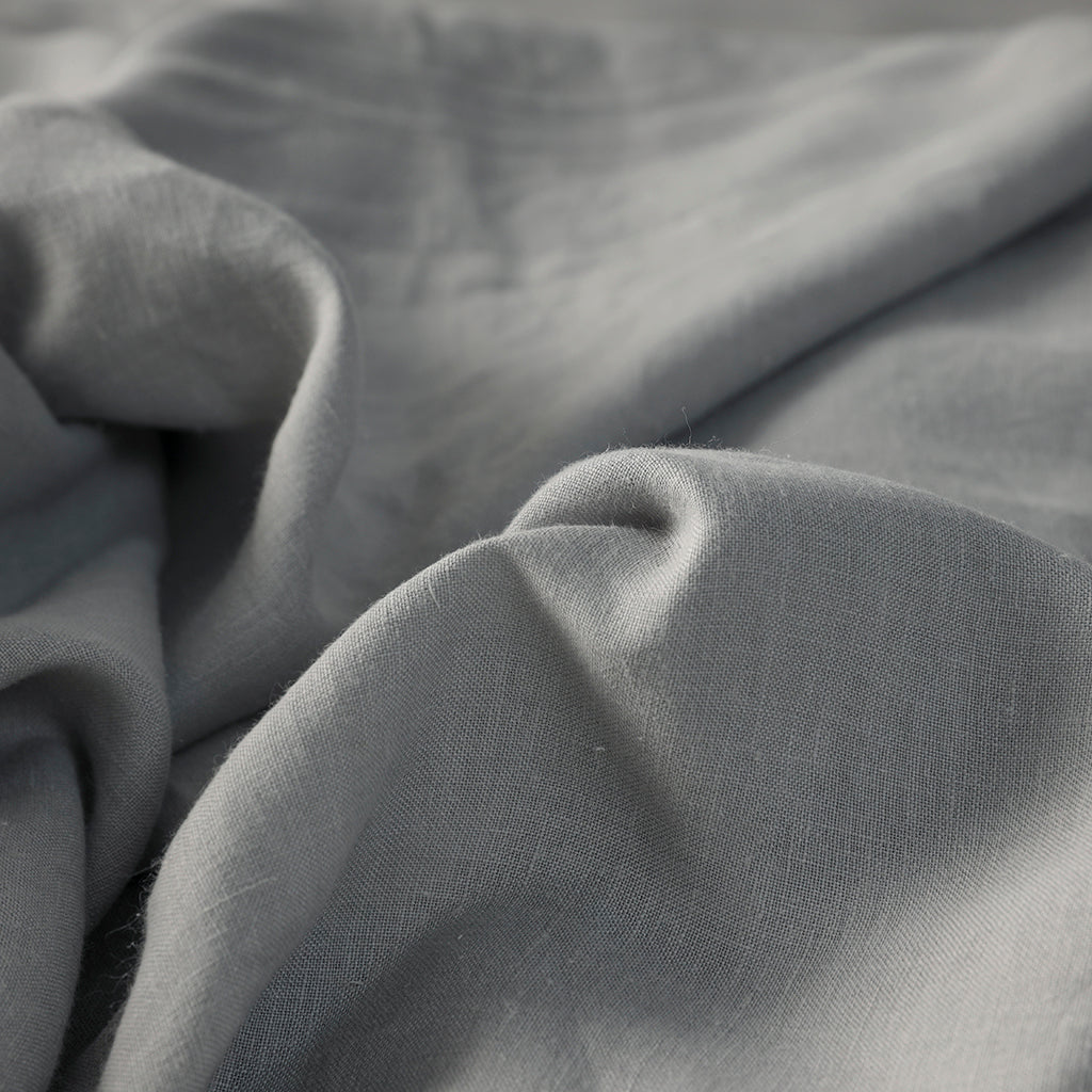 Charcoal Linen Flat Sheet - 100% French Flax Linen