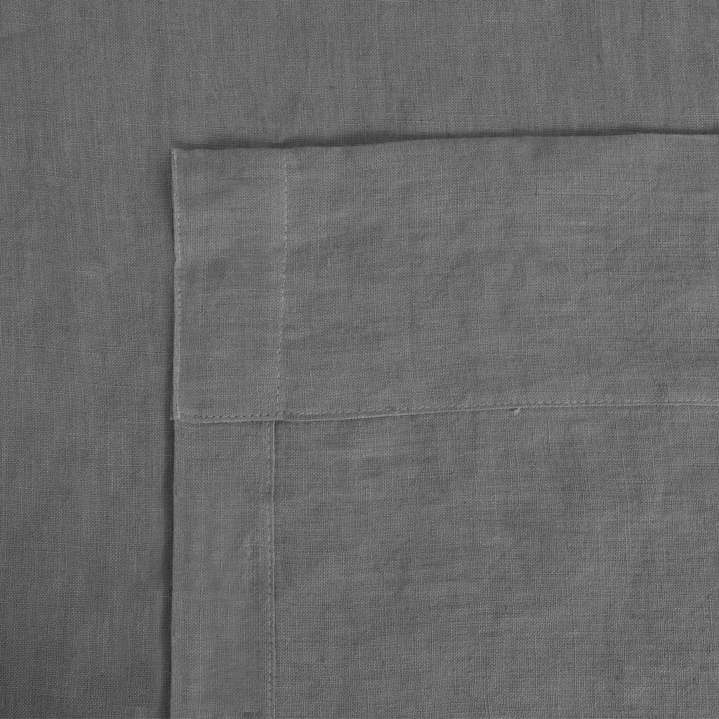 Charcoal 100% French Flax Linen Tablecloth