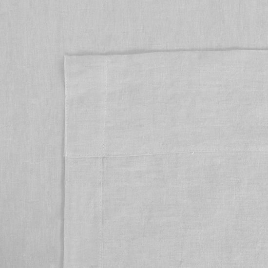 White - 100% French Flax Linen Tablecloth